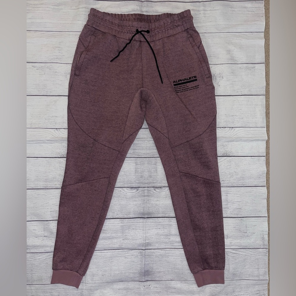 Alphalete Maroon Tapered Joggers